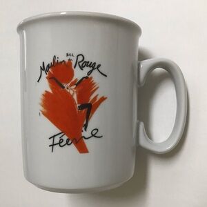 Moulin Rouge Porcelain Coffee Mug Tea Bal Du Paris by Artoria Limoges France NEW